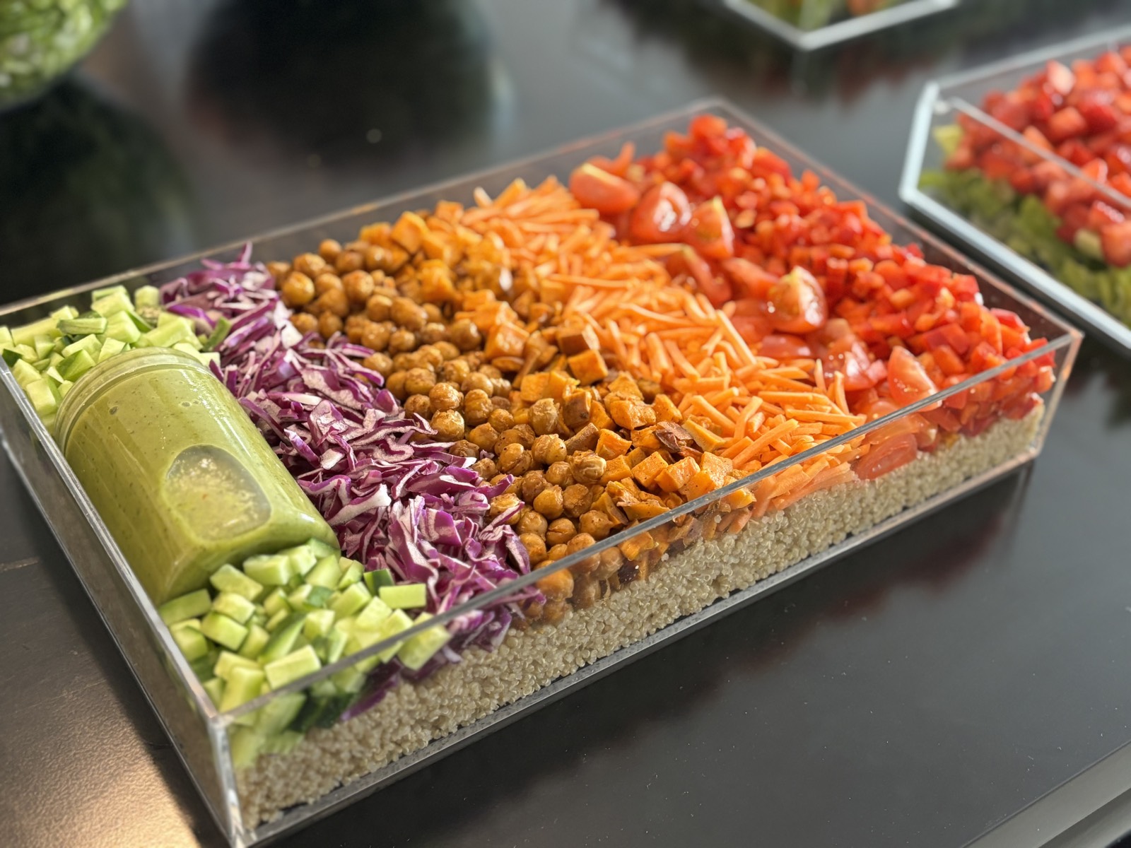 Premium catering presentation